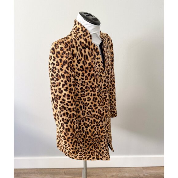 Zara Cheetah Leopard Print Blazer Jacket - Picture 4 of 12